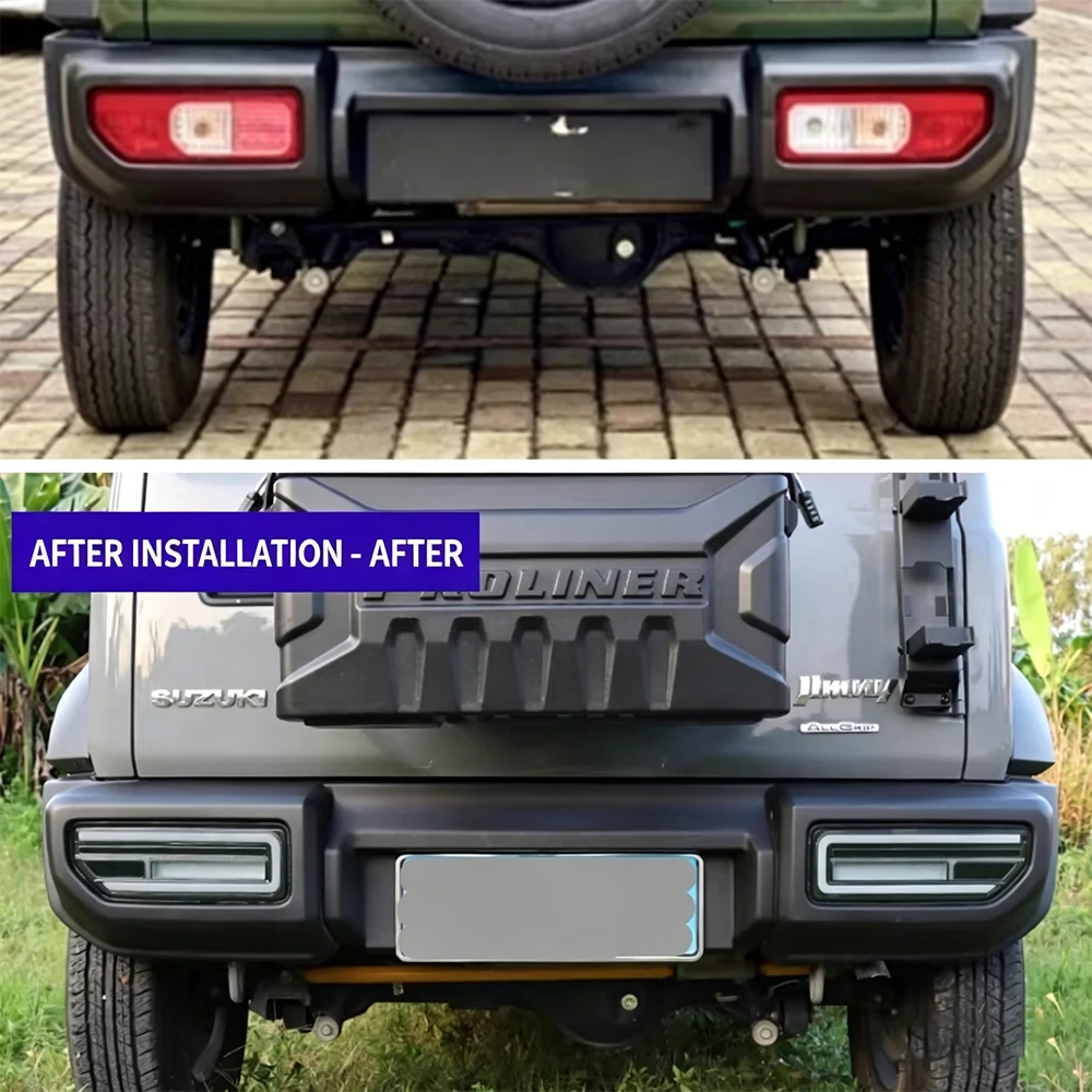 

Lantsun JMN130 LED Taillight Plastic Rear Brake Driving Light Turn Signal Light for Jimny JB74 2019-2026, 3/5Door