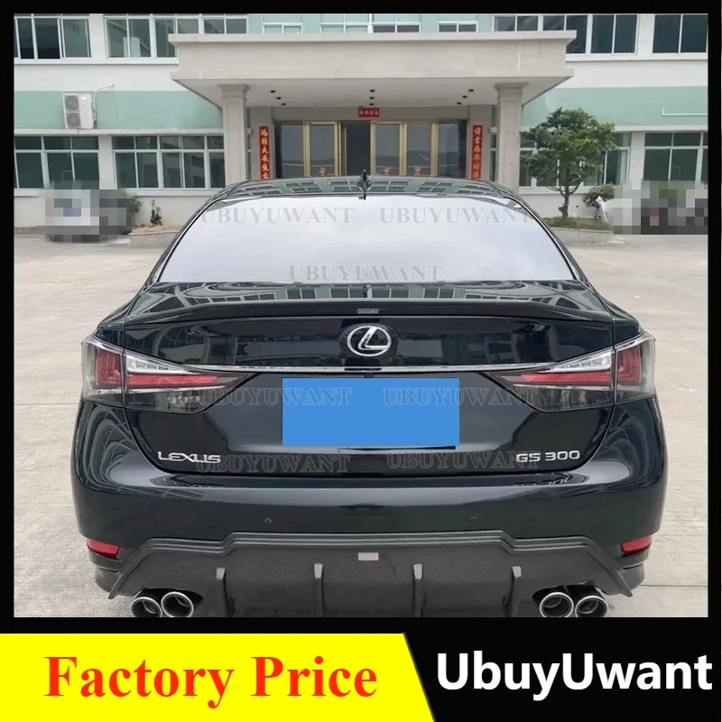 For LEXUS GS GS350 GS300 GS450 High Quality REAL CARBON FIBER Car Rear Tail Wing Lip Spoiler 2013 2014 2015 2016