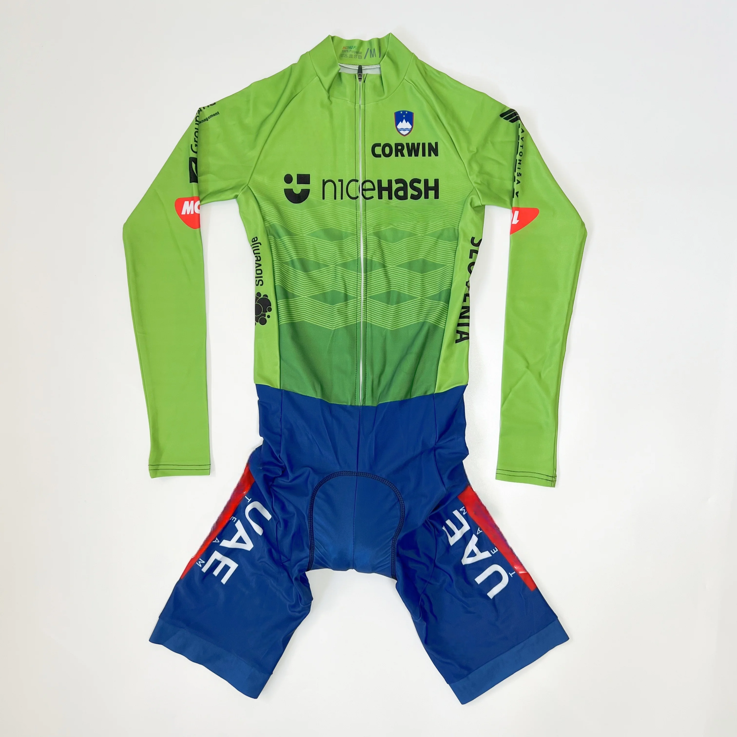 

LASER CUT Skinsuit 2025 SLOVENIA TEAM UAE Bodysuit SHORT Cycling Jersey Bike Clothing Maillot Ropa Ciclismo