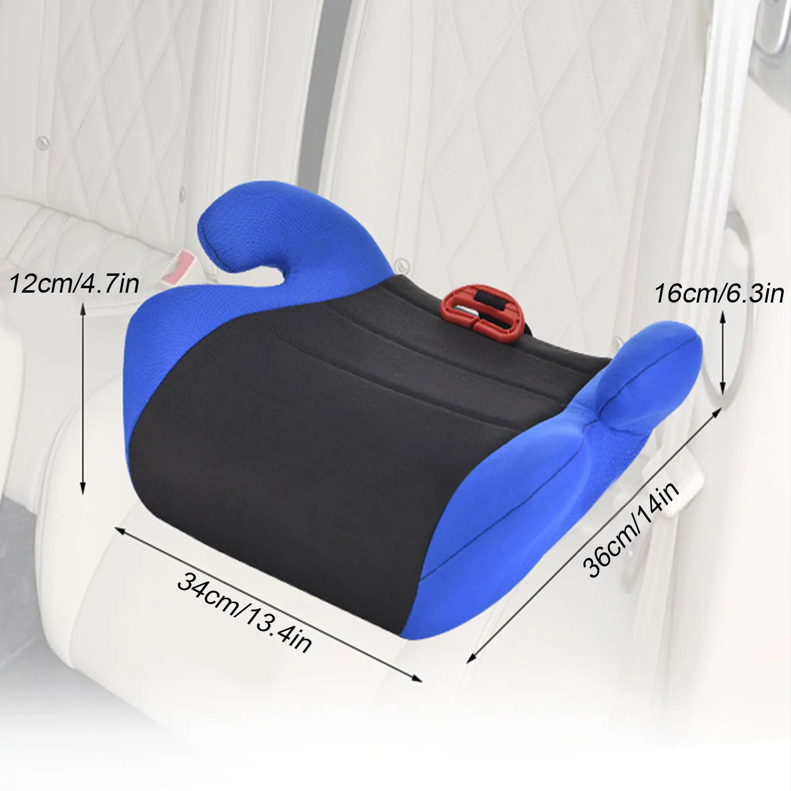 Alfombrilla de asiento de coche para bebés y niños, almohadilla de asiento aumentada, se adapta a 6-12 años