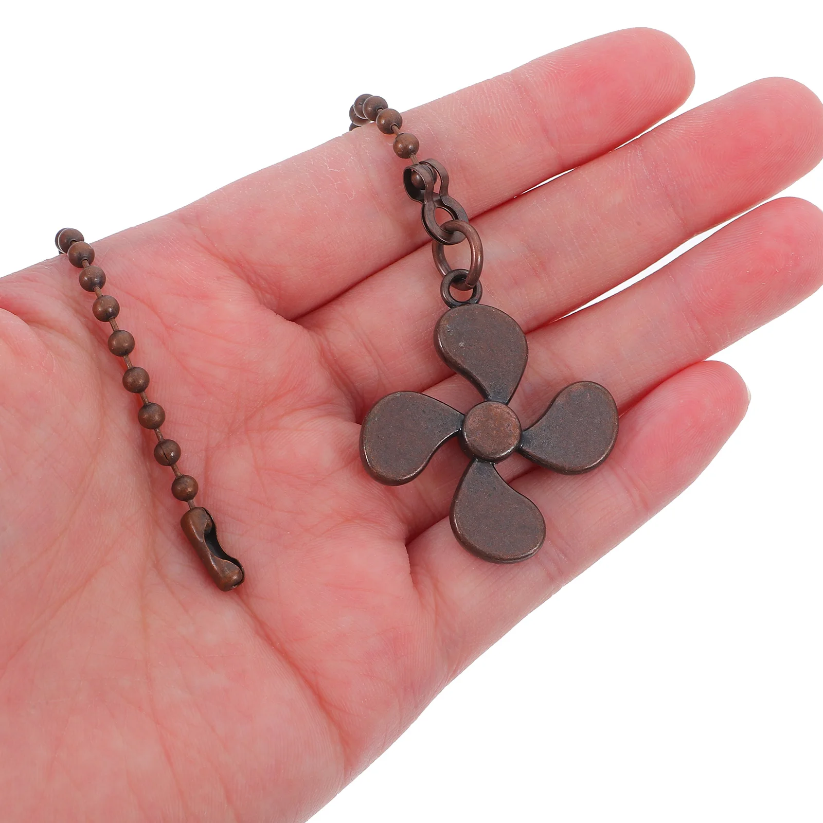 

2Pcs Elegant Fan Pull Chains for Ceiling Fans Lamps Stylish Design Home Decor Dark Brown Versatile Use