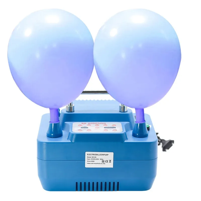 800W With Timer Dual Holes  Electric Balloon Pump  Professional Inflator With Memory Function Foot Switch 800W