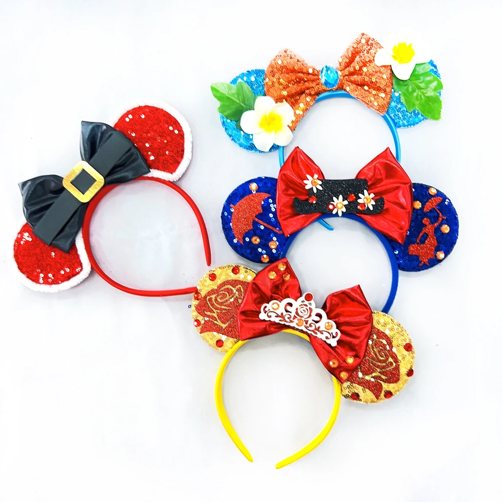 Latest  Festival Party Mickey Mouse Ears Headband For Kids Festival Spider Bat Hairband Kids Party Hair Accessories