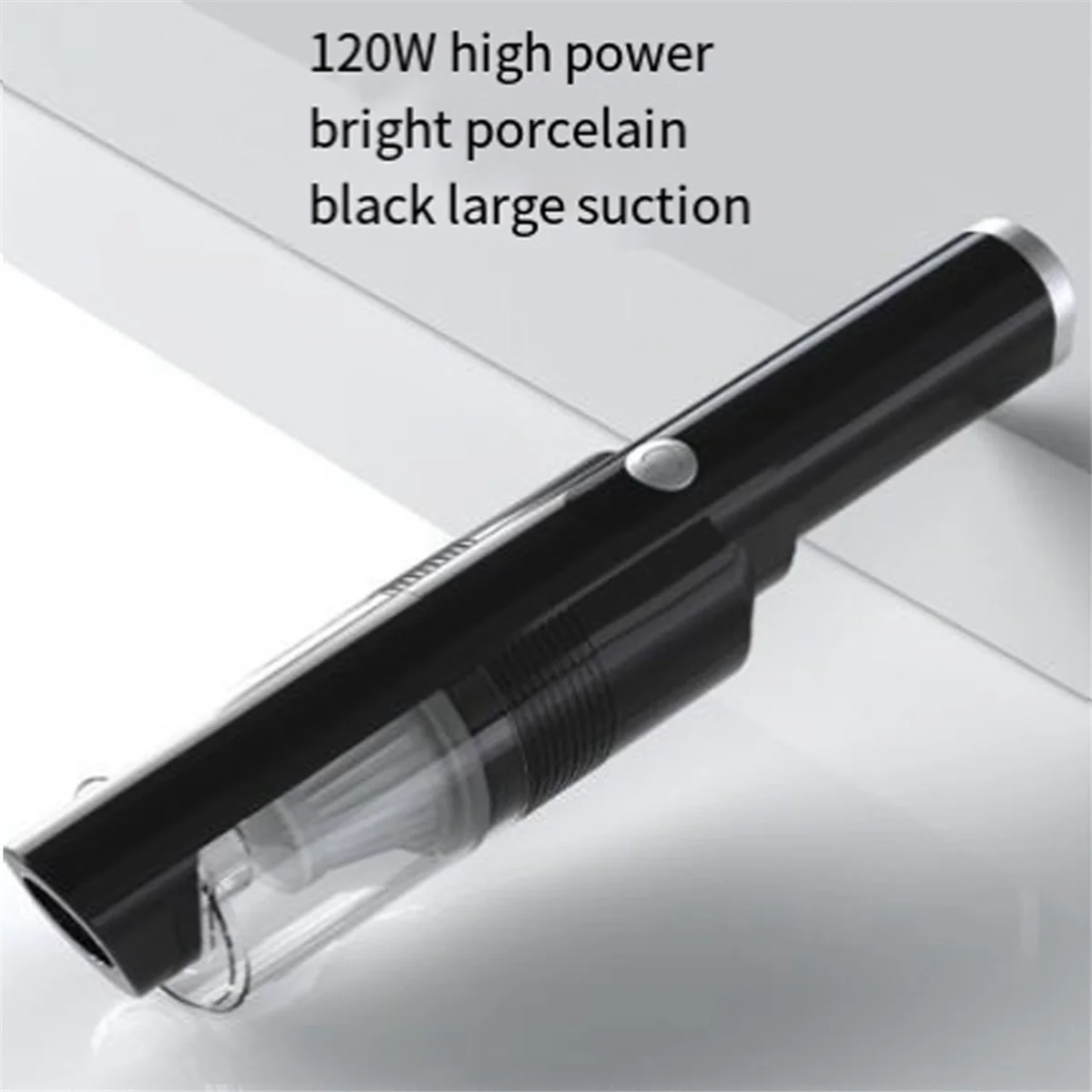 Aspirador de pó para carro, carregamento de carro sem fio, mini carro pequeno, limpeza de alta potência, branco