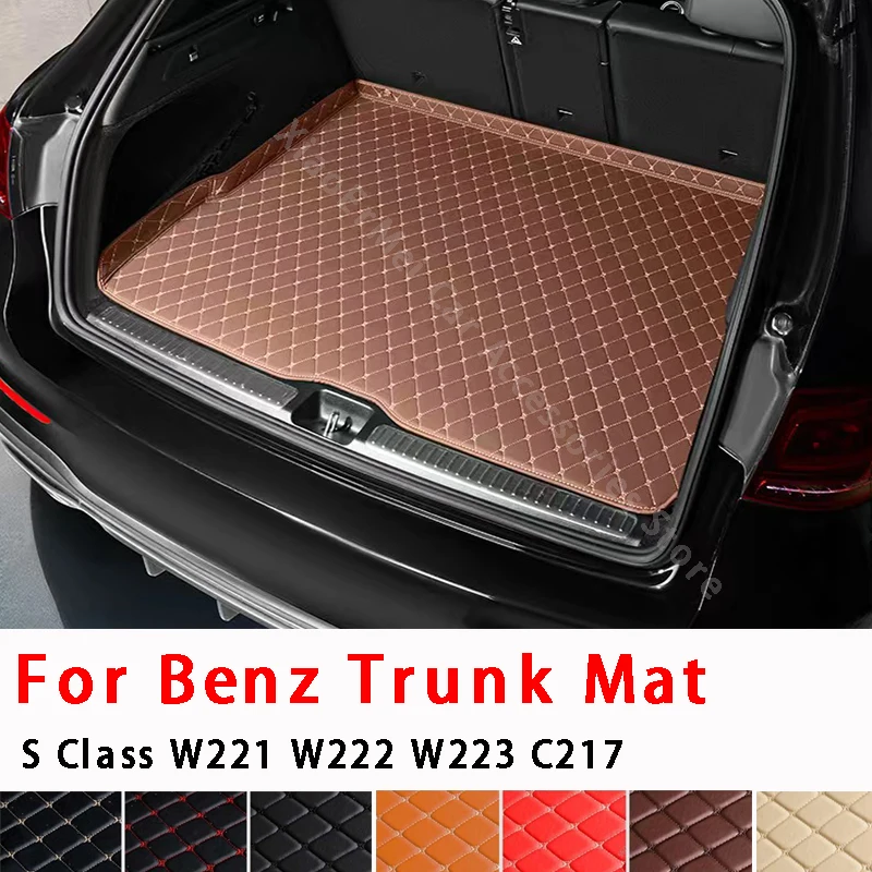 

Car Rear Trunk Mat for Mercedes Benz S Class W221 W222 W223 C217 Trunk Storage Protector Pad Carpet Liner Tail Car Accessories