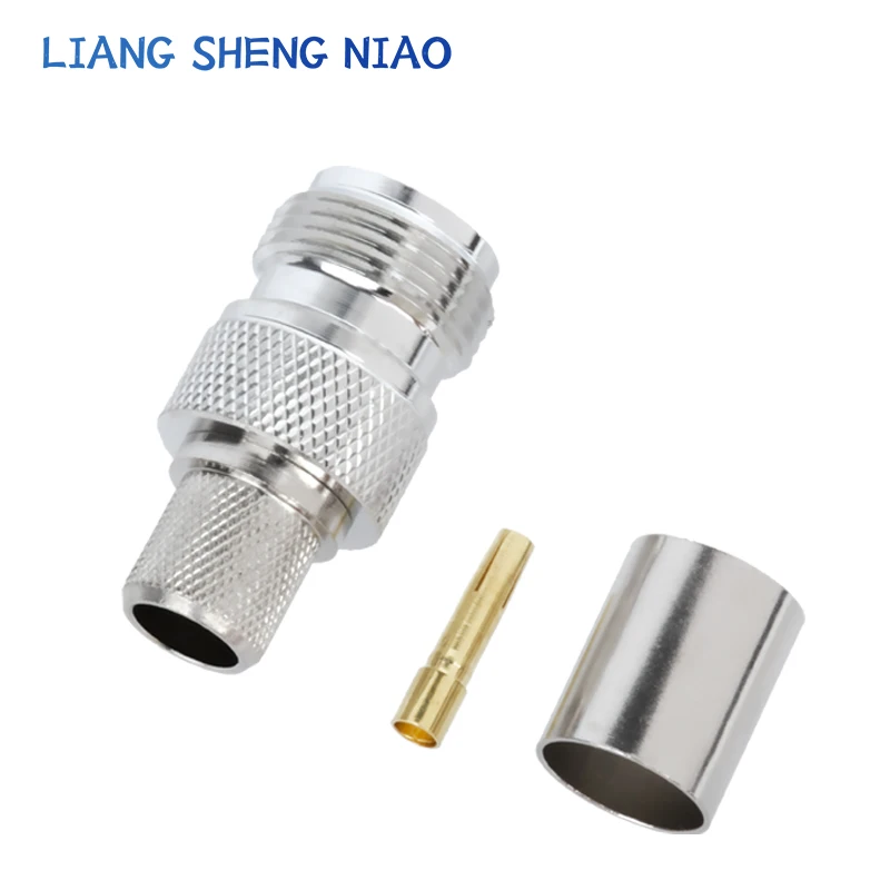 RF head L16 cable connector pure copper female N-type female connector 50-3-5-7 coaxial connector NK