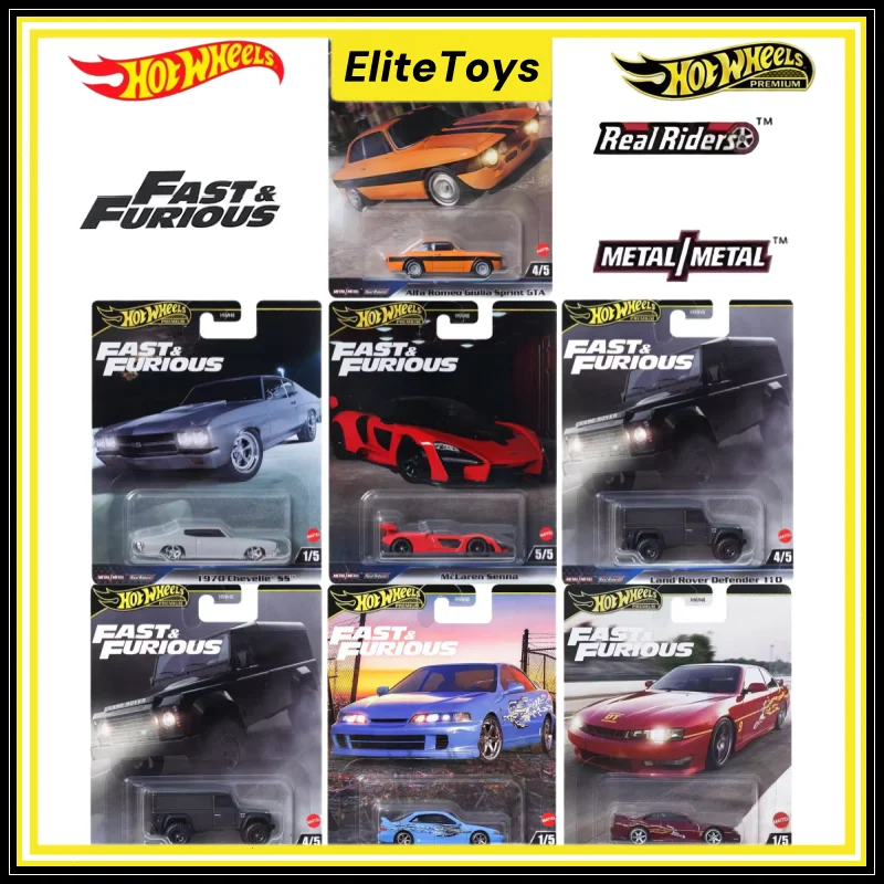 

Литой автомобиль Hot Wheels премиум-класса Fast & Furious McLaren Land Rover AlfaGTA Lamborghini Chevelle, коллекционная модель автомобиля из сплава 1:64