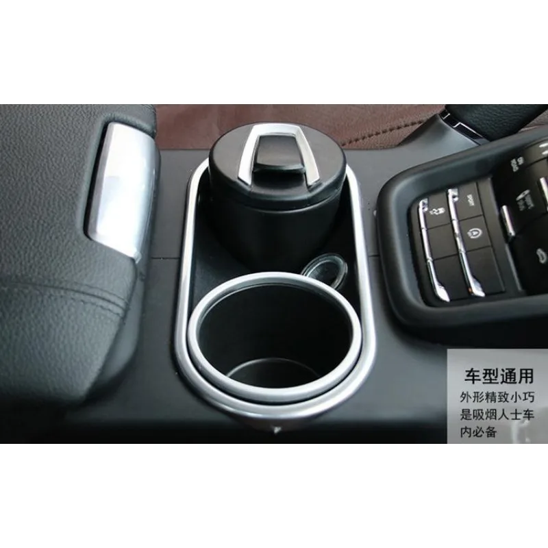 CAR STYLING DETACHABLE LED LIGHT CIGARETTE ASHTRAY STORAGE CUP HOLDER FOR HYUNDAI TUCSON 2015 2016 2017 2018 ACCESSORIES