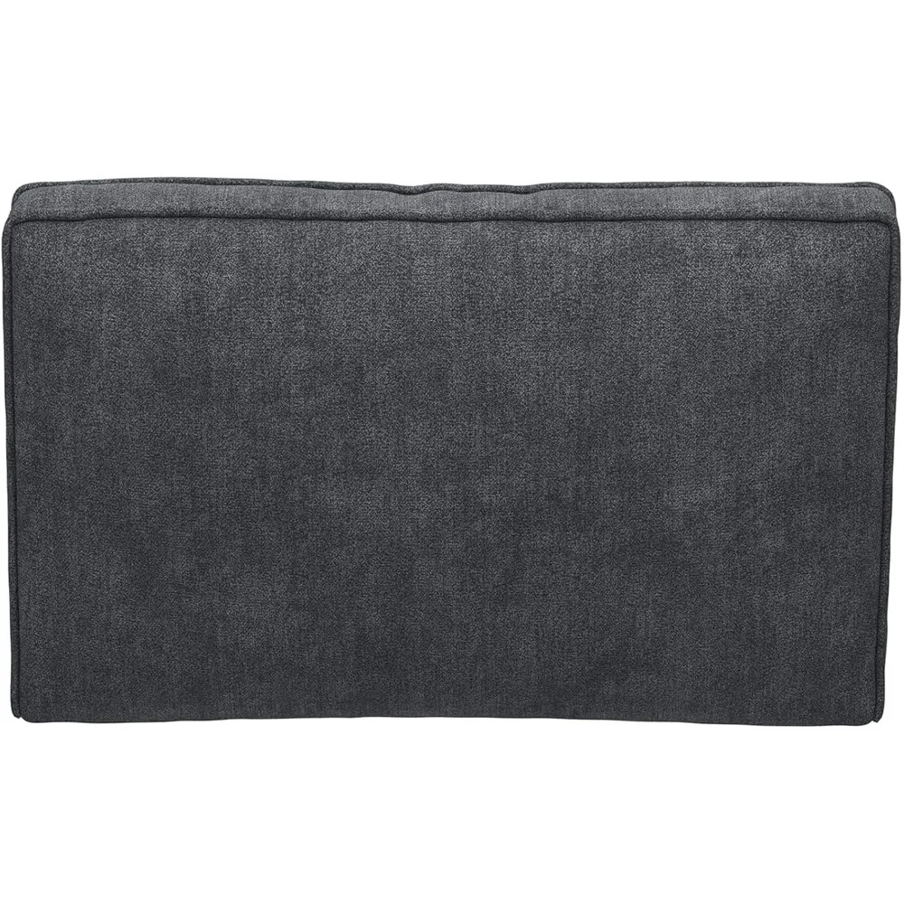 

Подушка для спины с махровой подушкой для модульного дивана, прямоугольные декоративные подушки, мягкая подушка для спины, темно-серая