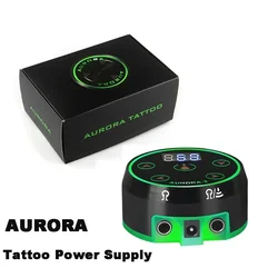 2.5A mini tattoo Power Supply RCA cable AURORA 2 LCD Screen Adaptor Connector For Rotary Coil Tattoo Machine Permanent Makeup EU