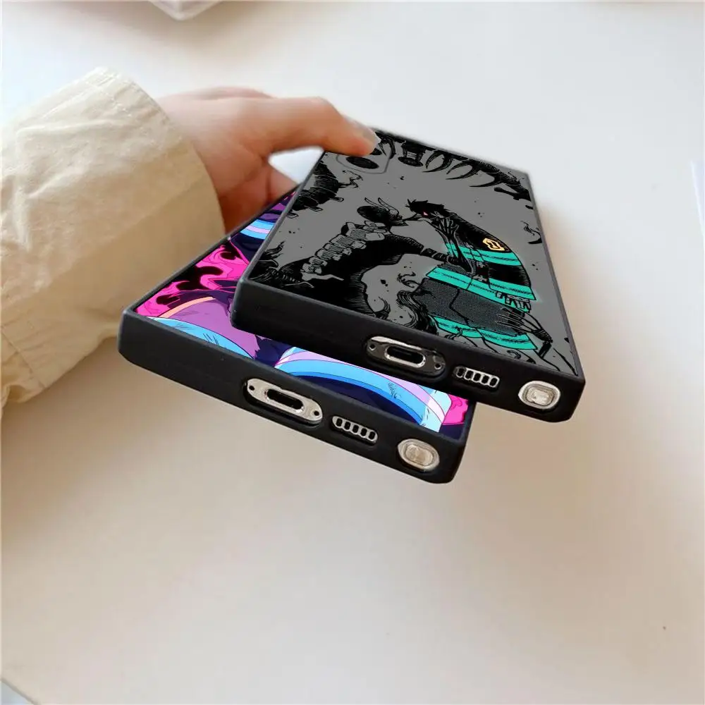 Anime F-Fire Force Phone Case For Samsung Galaxy S26 S25 S24 S22 S23 Ultra S21 S20 Plus Frosted Full Soft Case view 2