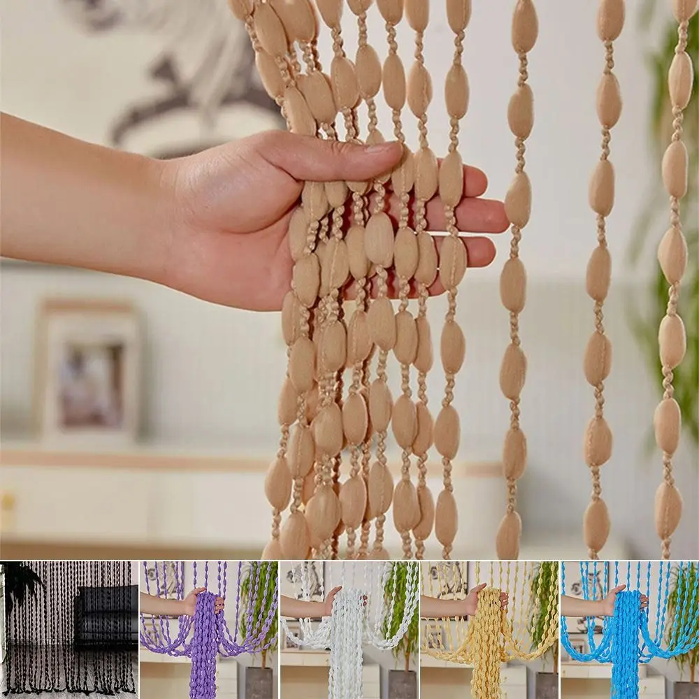 Romantic Elegant Beaded String Curtain Room Divider Net Wedding Party Decoration Screen Panel Living Room Door Curtain