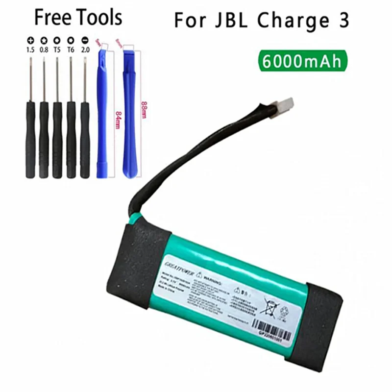 GSP1029102A 3.7V  6000mAh Battery Bateria Charge3 with Teardown tool For JBL Charge 3 charge3 battery for JBL speaker Charge 3