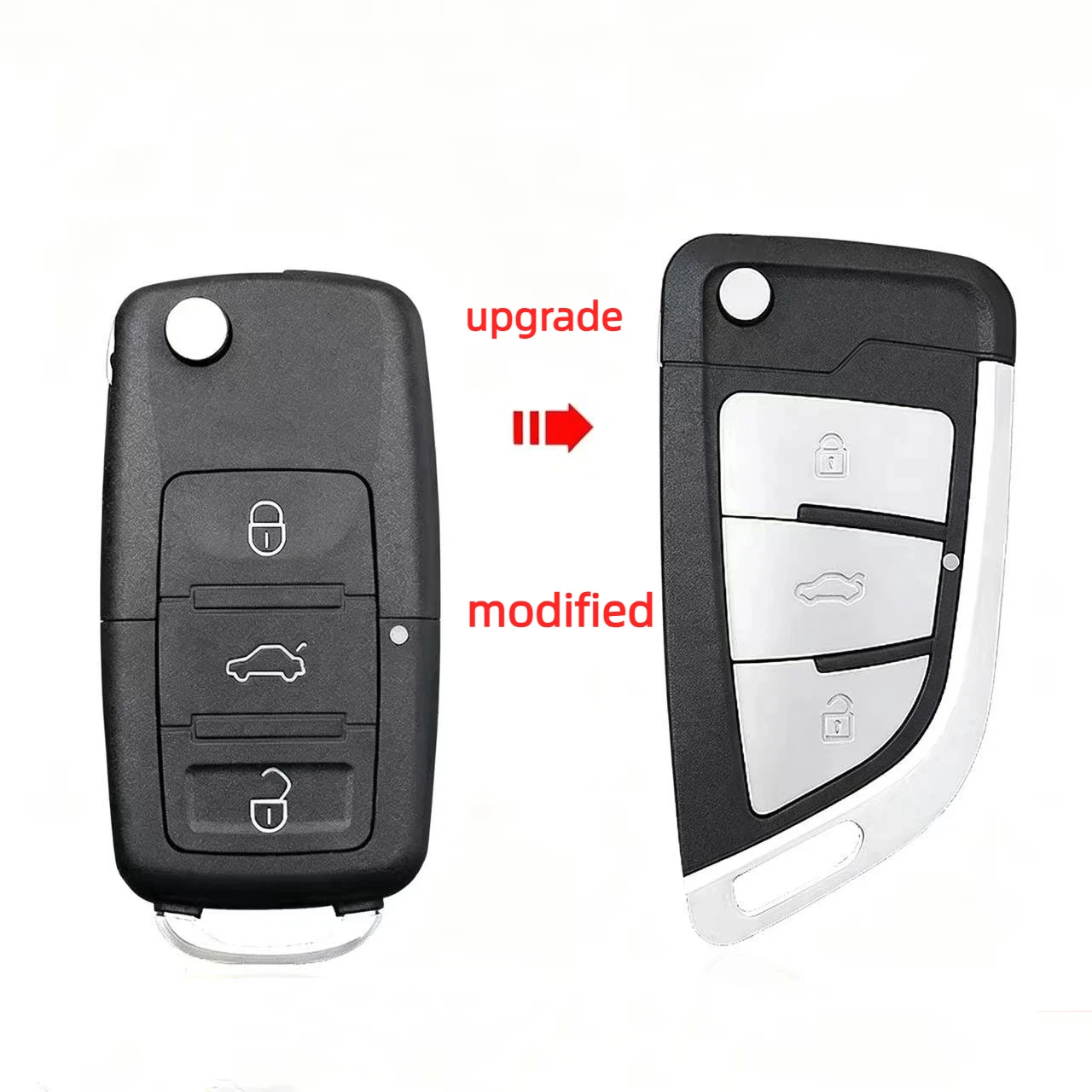 3 Bottons Upgrade Car Key Fob Case Shell Housing for For Volkswagen for Vw Jetta Golf Polo Passat Beetle for Skoda for Seat B5