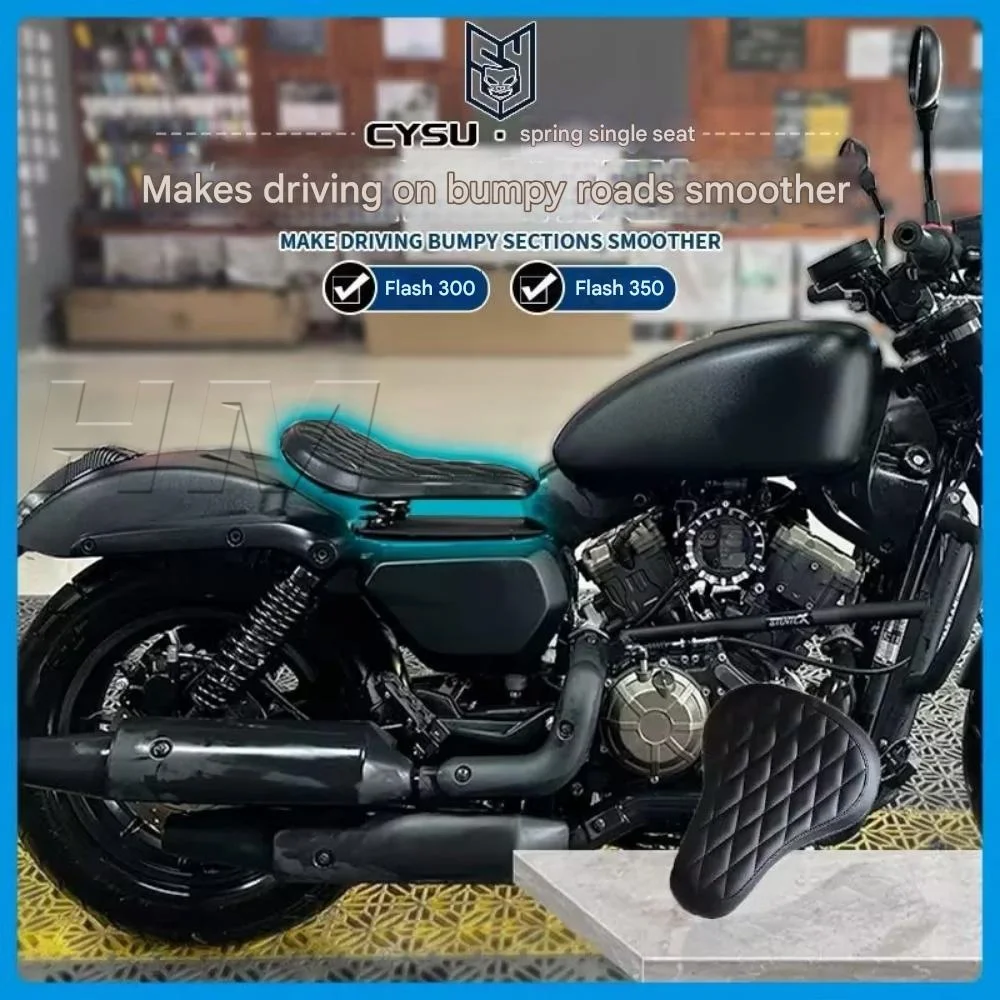 Motorcycle Saddle Seat Complete Assembly For QJMOTOR 300SRV Comfortable Upgrade Cushion view 2