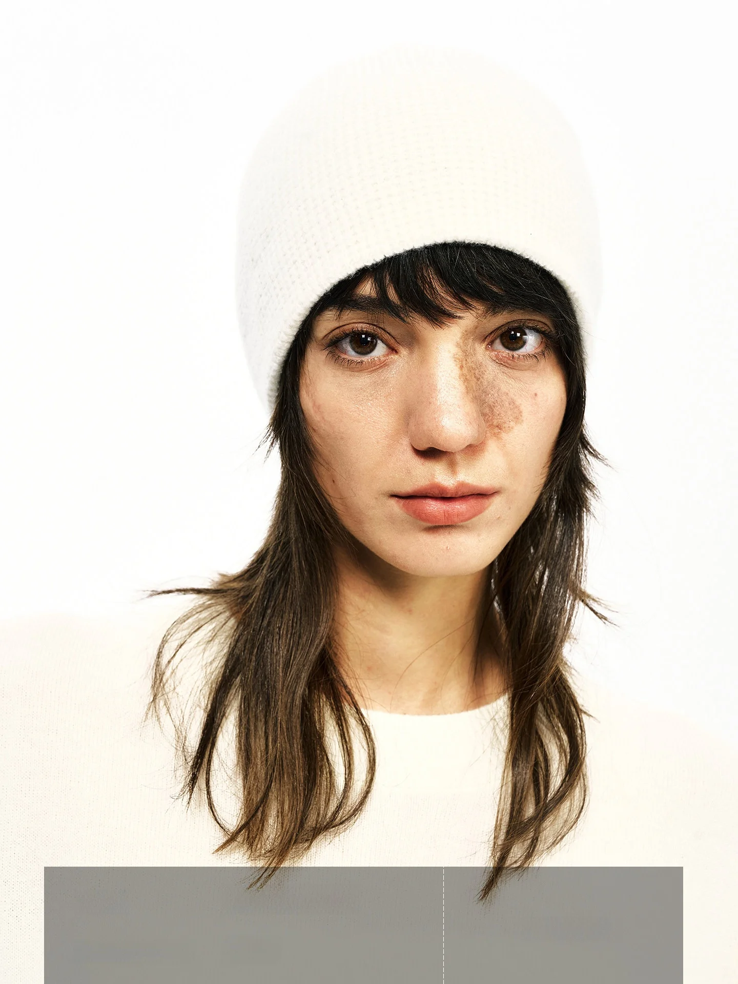 

Шерстяная вязаная шапка Ayuko с двойным слоем, визуально стройнящая лицо, теплая, из мериносовой шерсти, модный зимний аксессуар для женщин