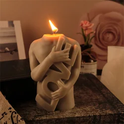 LOVE Men's Body Silicone Candle Mold Valentine's Day Gift Candle Making Silicone Mold Resin Casting Mold