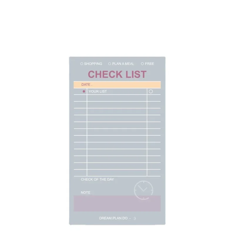 50 Sheets Simple Memo Pads Kawaii Daily Weekly Planner Check List To Do List Sticky Notes Korean Stationery Office Supplies