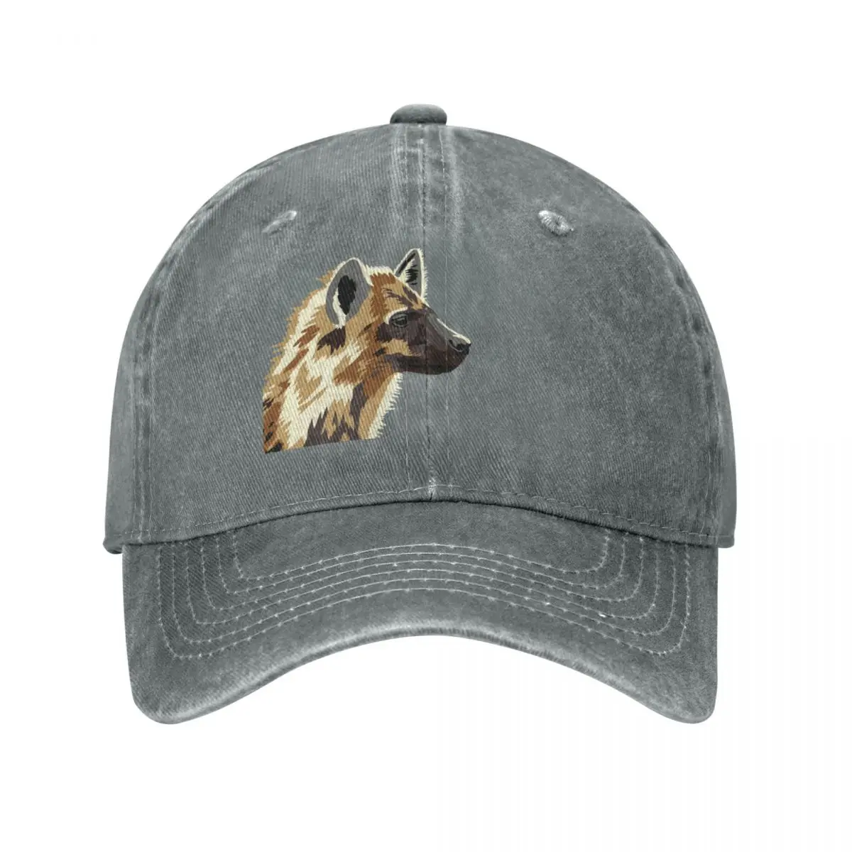 

Spotted Hyena Portrait Cap Cowboy Hat custom cap Men's winter hat Women's