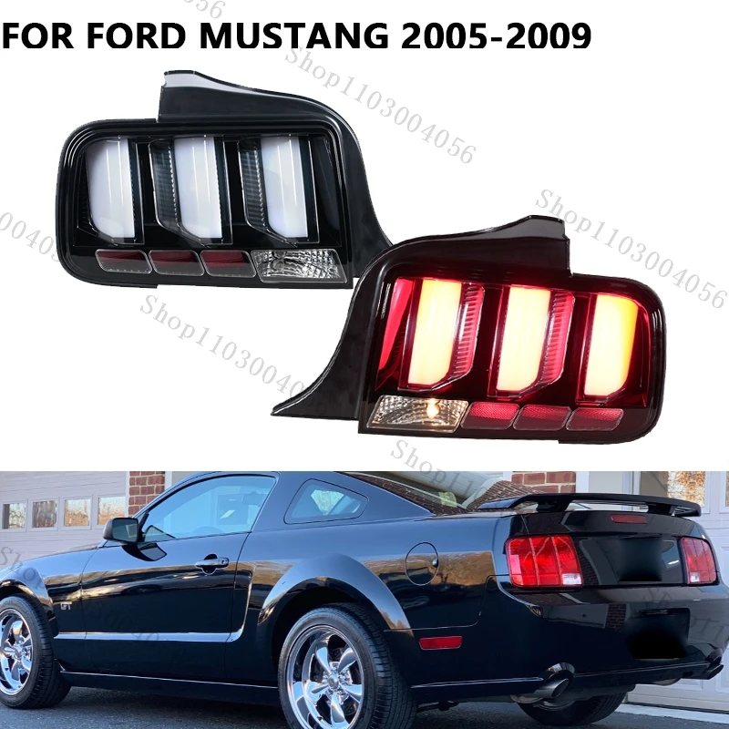 

Для Ford Mustang 2005 2006 2007 2008 2009, задний фонарь, фирменный светодиодный задний фонарь, сигнальная лампа, автомобильные аксессуары