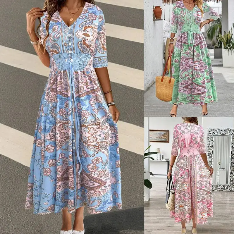 Ele N Print Maxi Dr… - image