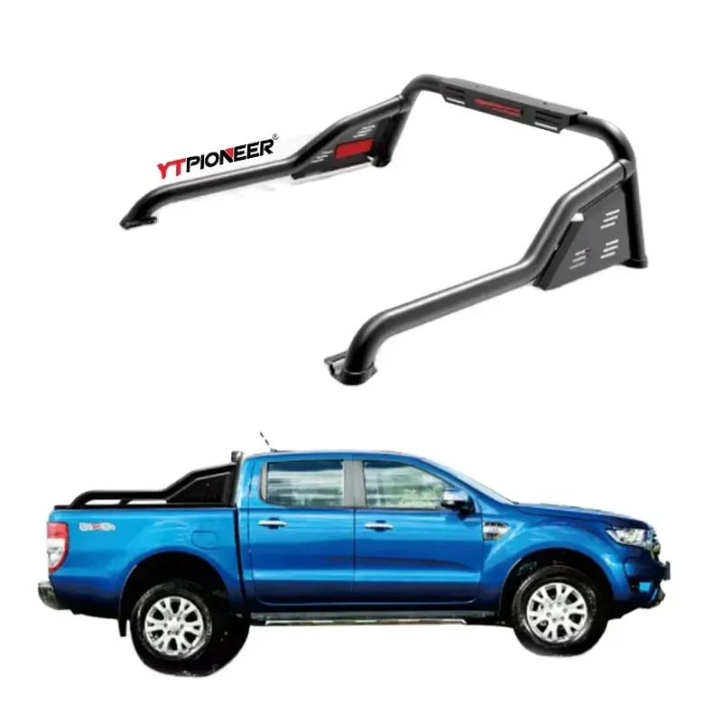 for YTPIONEER Sport Bar for Hilux Universal Pick-up Truck Bed Ladder Rack Car Roof Racks Pickup Truck Sport Roll Bar
