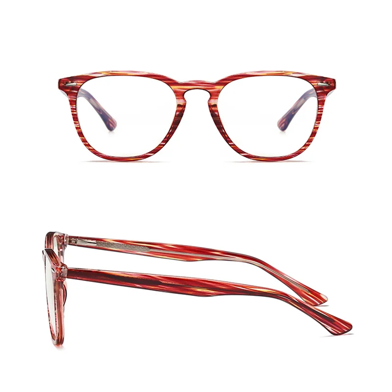 TR90 Striped Anti-blue Light Optical Glasses Full Rim Computer Mobile Gaming Eyeglasses Myopia Prescription Glasses Frames Frame