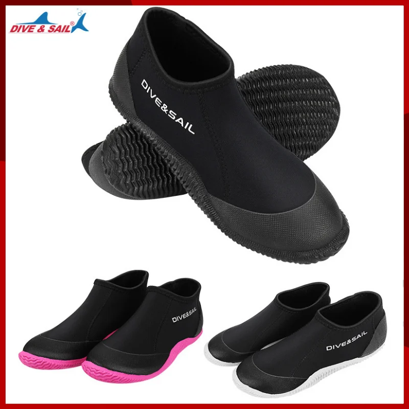 3MM Outdoor Rubber Soled Aqua Shoes Low Cut Neoprene Scuba Diving Snorkeling Women Water Shoes Waterproof Non-slip Boots