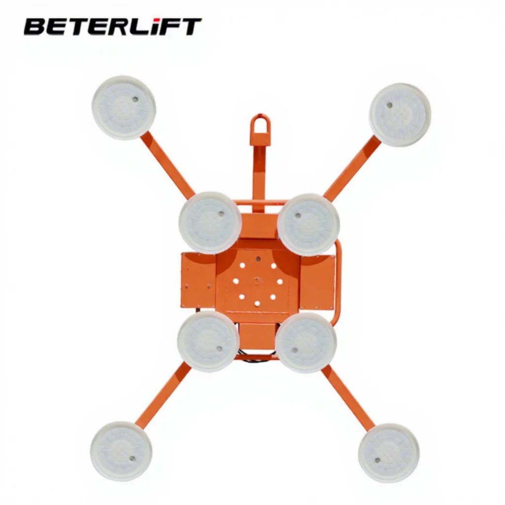 X-type Eight-jaw Vacuum Lifter Rotating Electric Battery 8 Suction Cups Glass Lifter Vacuum Pressure Suction Crane Equipment