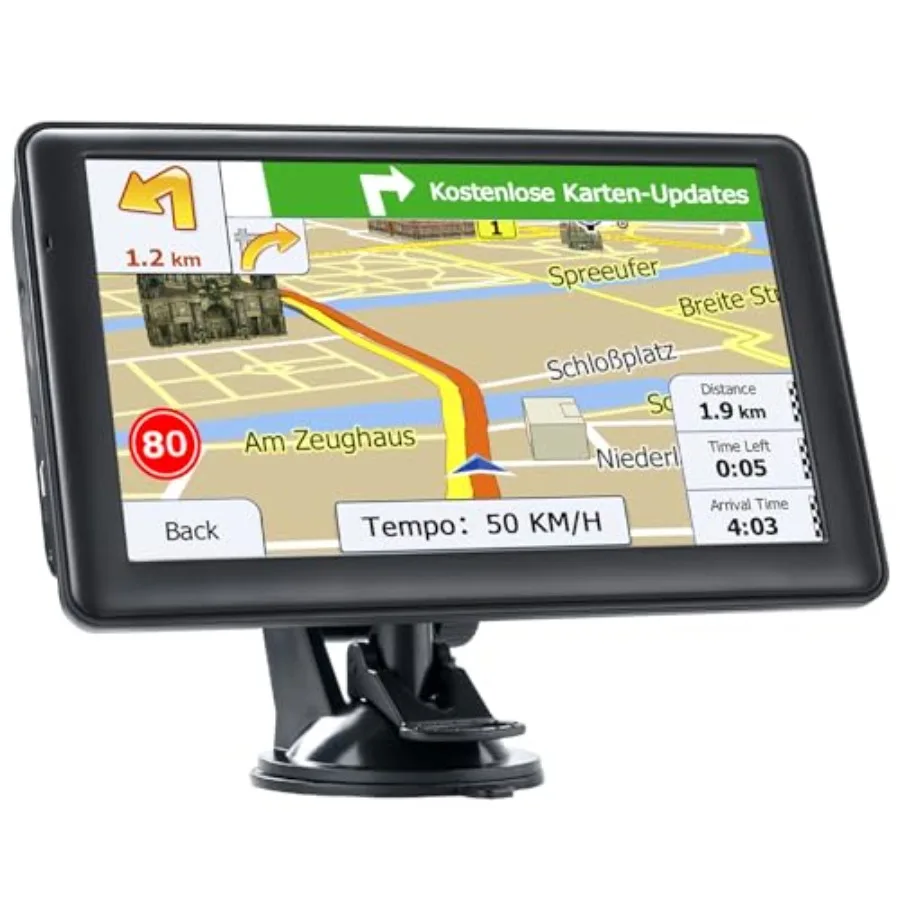 

GPS Navigator for Car Truck GPS Commercial Drivers 2026 Lifetime Free Maps Updates 7 inch Touchscreen Spoken Driver Alerts Cust