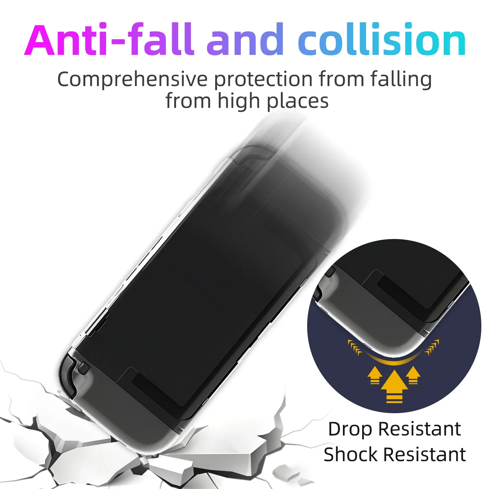 Przezroczyste twarde etui PC do Nintendo Switch 2 Joycon Protective Shell Cover Switch2 Shockproof Protector Case Akcesoria