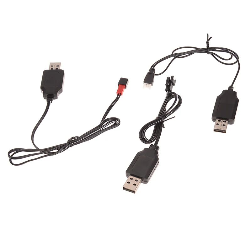 3.7V Battery USB Charger SM-2P JST XH2.45 X5 RC Helicopter Quadcopter Drone Lipo Cable Toy Accessories Parts Gift
