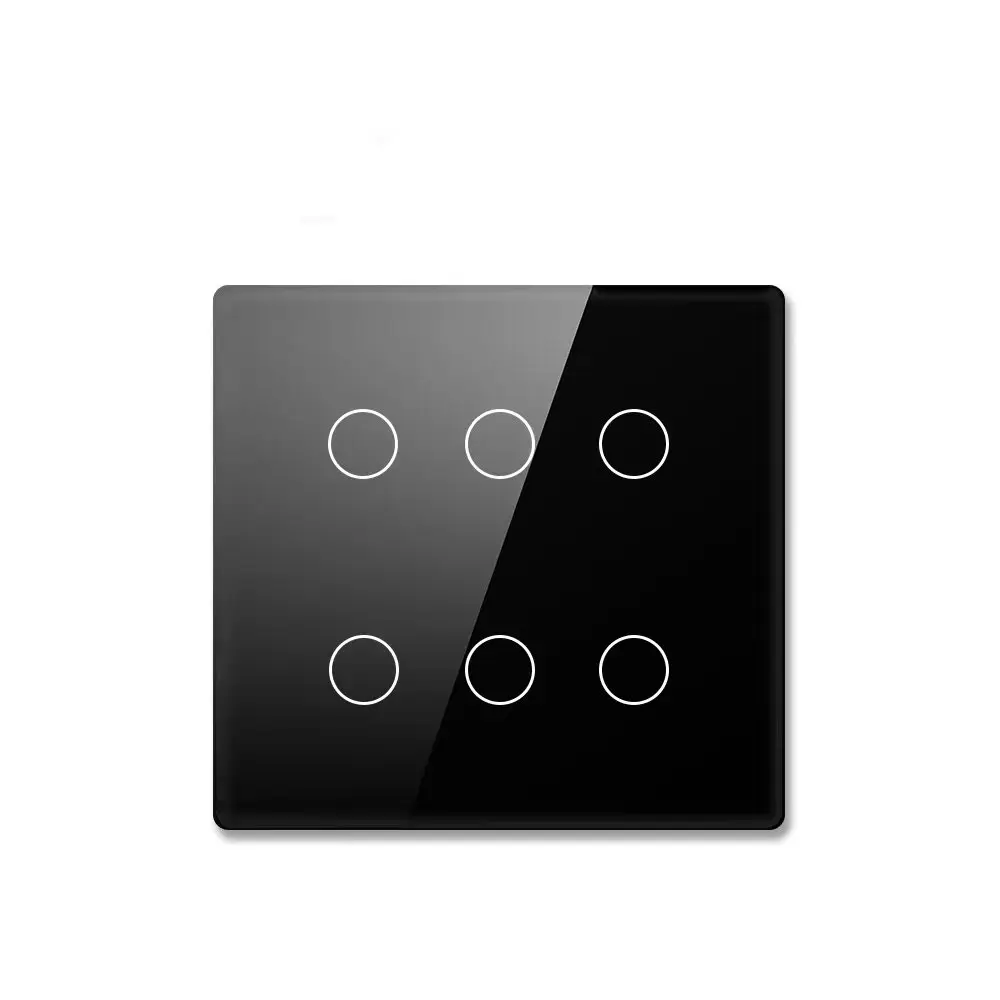 Luxury tempered glass panel, dedicated to European and American smart switches, with customizable switch panels