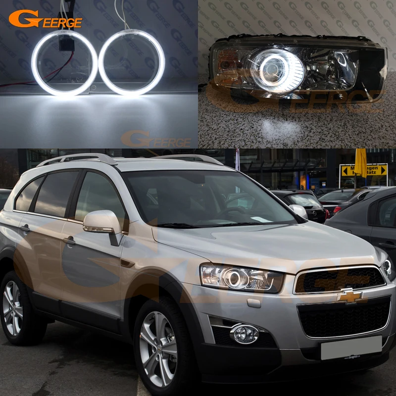 Kit de Ojos de Ángel CCFL Ultra Brillantes para Chevrolet Captiva 2011 2012 2013 2014 2015, Anillos Halo, Accesorios para Auto