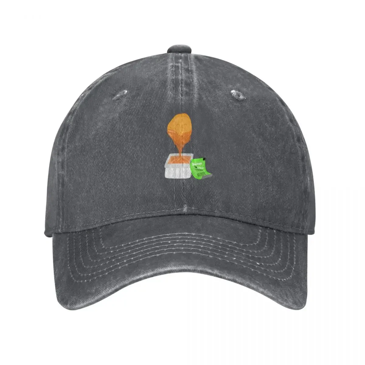 Gorra de béisbol con diseño de nuggets de pollo y salsa agridulce, gorro con pompón, gorro de marca de lujo, gorro para fiesta de espuma, para hombre y mujer
