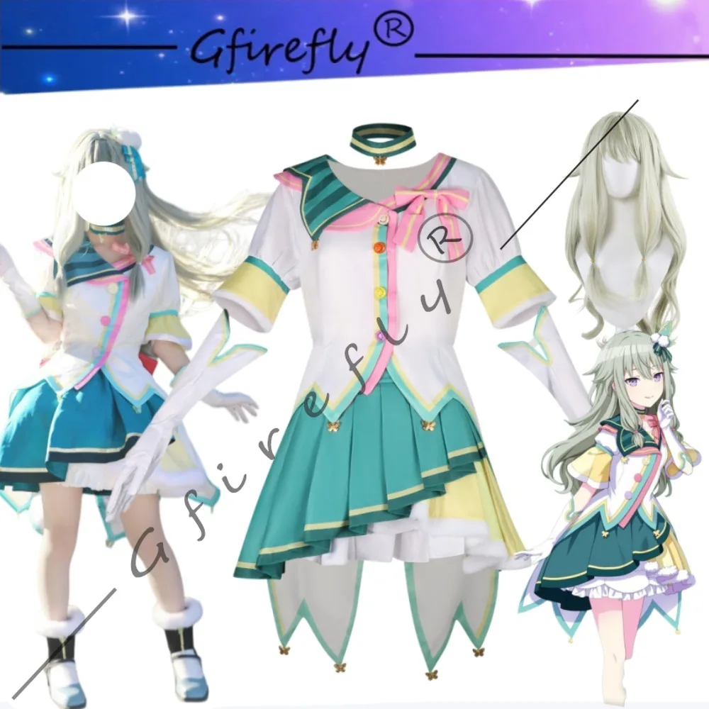 

Kusanagi Nene Stage Performance Cosplay Costume Set Cute Idol Full Costume Adult Women Halloween Carnival Comic Con Outfit