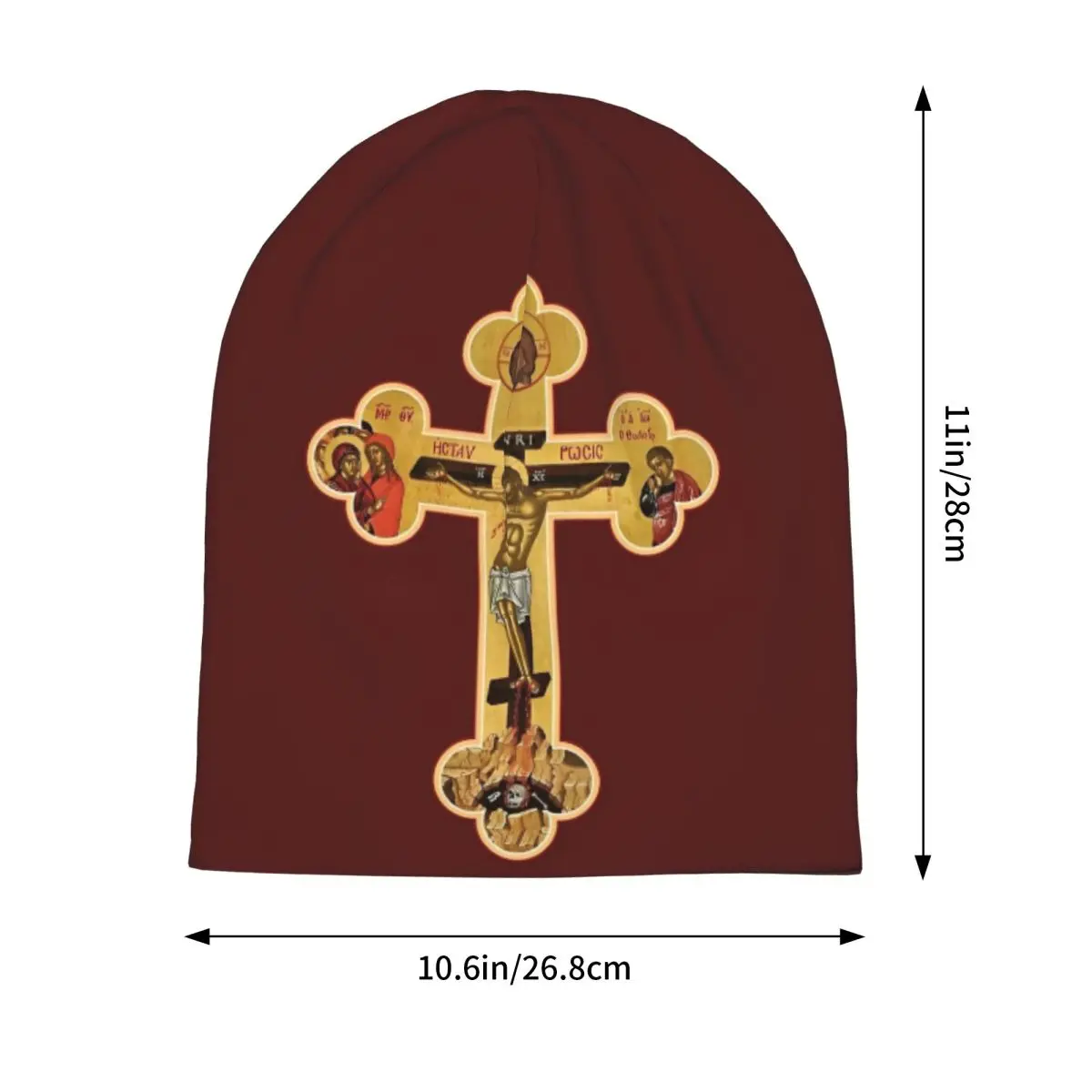 Orthodox Cross Caps Jesus Christ Fashion Unisex Ski Skullies Beanies Hat Spring Warm Multifunction Bonnet Hats