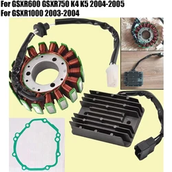 Stator Coil + Regulator Rectifier + Stator Cover Gasket For Suzuki GSX-R GSXR 600 750 1000 2004 / GSXR600 GSXR750 GSXR1000