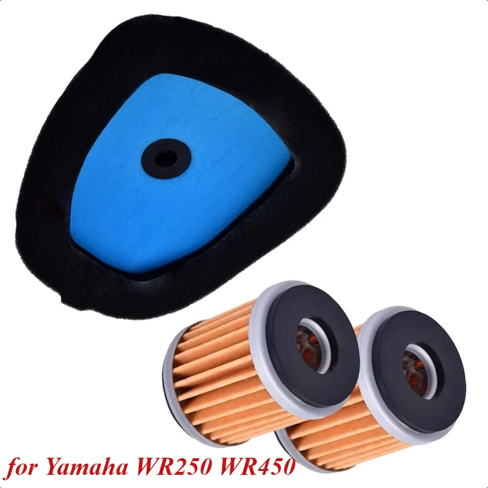 

Motorcycle Oil Filter Air Filter Intake Cleaner for Yamaha WR250 2015-2019 WR450 2016-2018