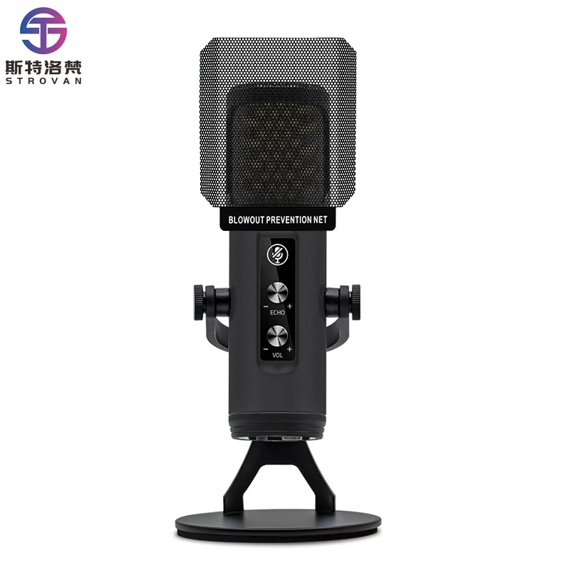 

RGB-микрофон с шумоподавлением, USB-микрофон, конденсаторный микрофон, профессиональный студийный микрофон для записи, профессиональный микрофон для конференций