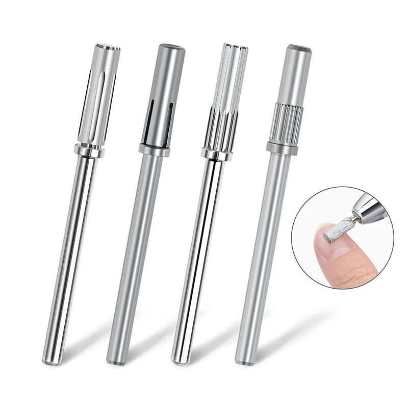 Ferramentas de Manicure profissionais para Acrílico Gel Polonês, Nail Drill Bits, Shank Mandrel Bit, Lixar Bandas, 3/32 ", 1Pc