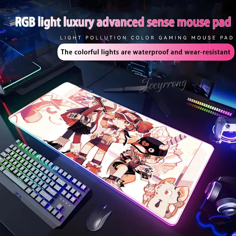 

Muse Dash Mouse Pad RGB Mouse Pad Extended Gaming Keyboard Seven Colors LED Mats Large 1000x500mm XXL Gamer
