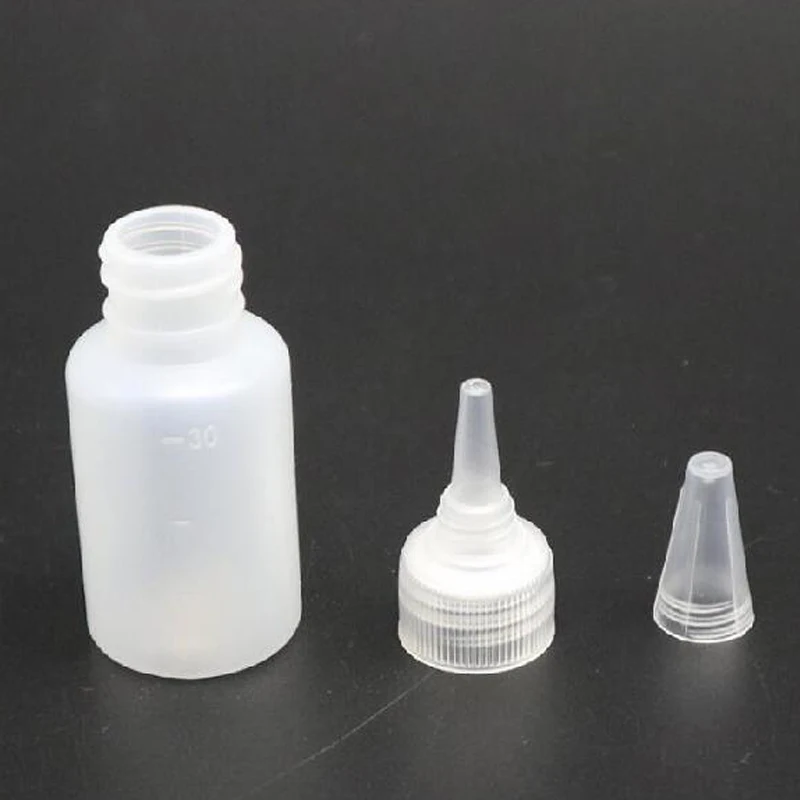 Botella vacía de Plástico LDPE, gotero de líquido para zumo, Punta larga, contenedor de vapeo, 50 unidades, 0/15/20/30/50/100/ ml