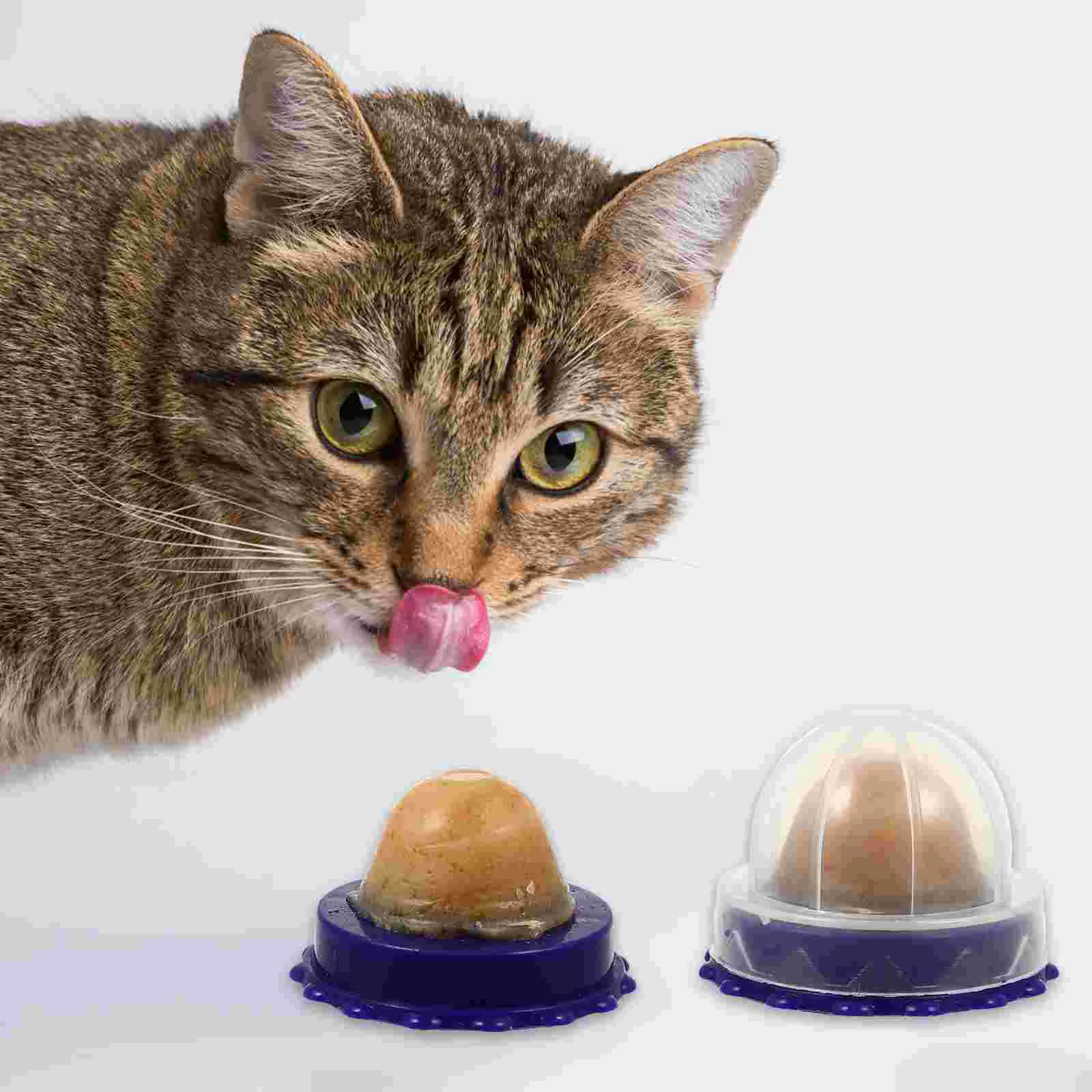 4pcs Cat Licking Nutrition Candy Healthy Cat Snacks Catnip Energy Ball Toys catnip catnip candy