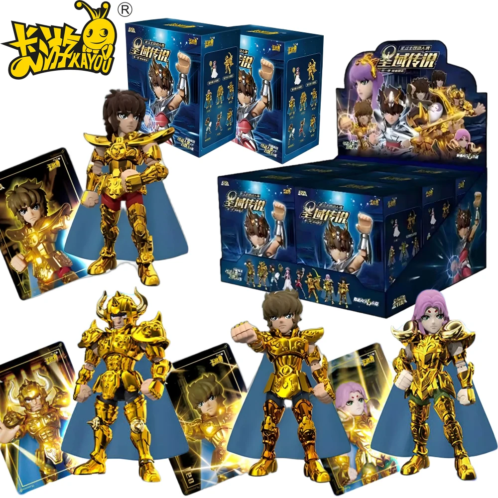 

Genuine KAYOU Saint Seiya Blind Box 1st Sanctuary Legend Action Figure Assembly Block Toys Practical Collection Gifts for Kids