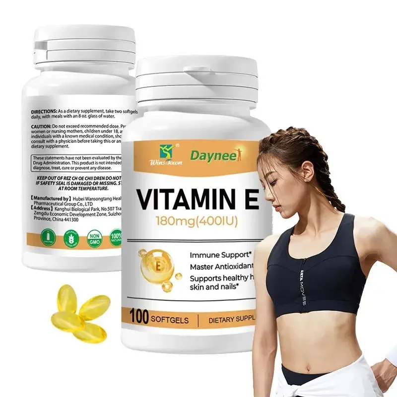 1 bottle of vitamin E soft capsule promotes body metabolism promotes healthy growth enhances immunity