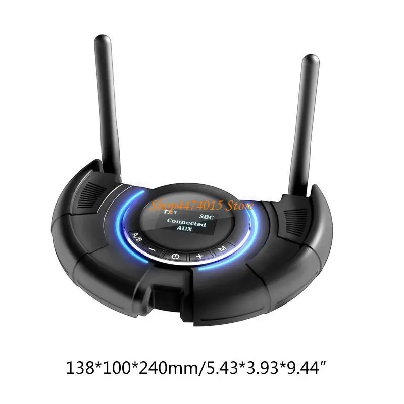 K1AA Bluetooth5.0-compatible Music Receiver Transmitter Hands-free Call Aux Adapter