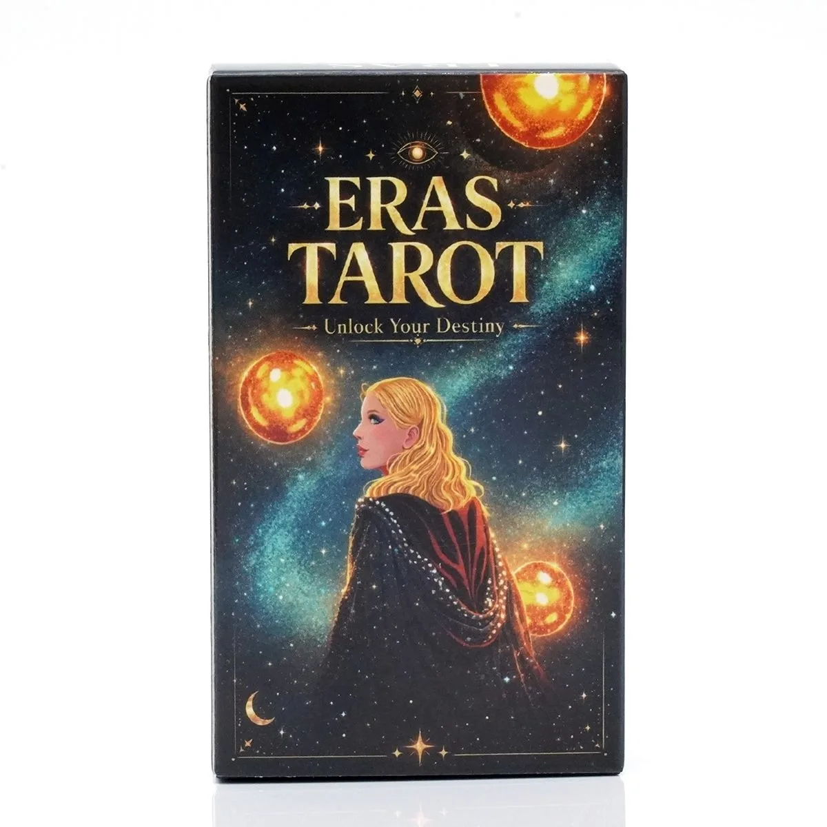 Jeu de tarot Eras - 78 cartes de tarot en couleur 10,3*6 cm, cadeau pour les fans de musique, jeu de cartes de divination et de prédiction du futur