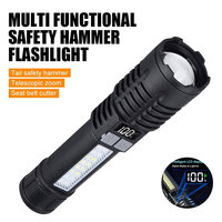 High Power LED COB Flashlight Built-in Large Capacity Battery Rechargeable Torch For Outdoor Camping Emergency Zoom Lantern