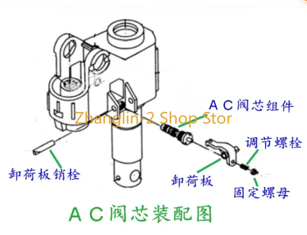 Valve Body Kit Valve Core for Manual Forklift Cylinder 1pc